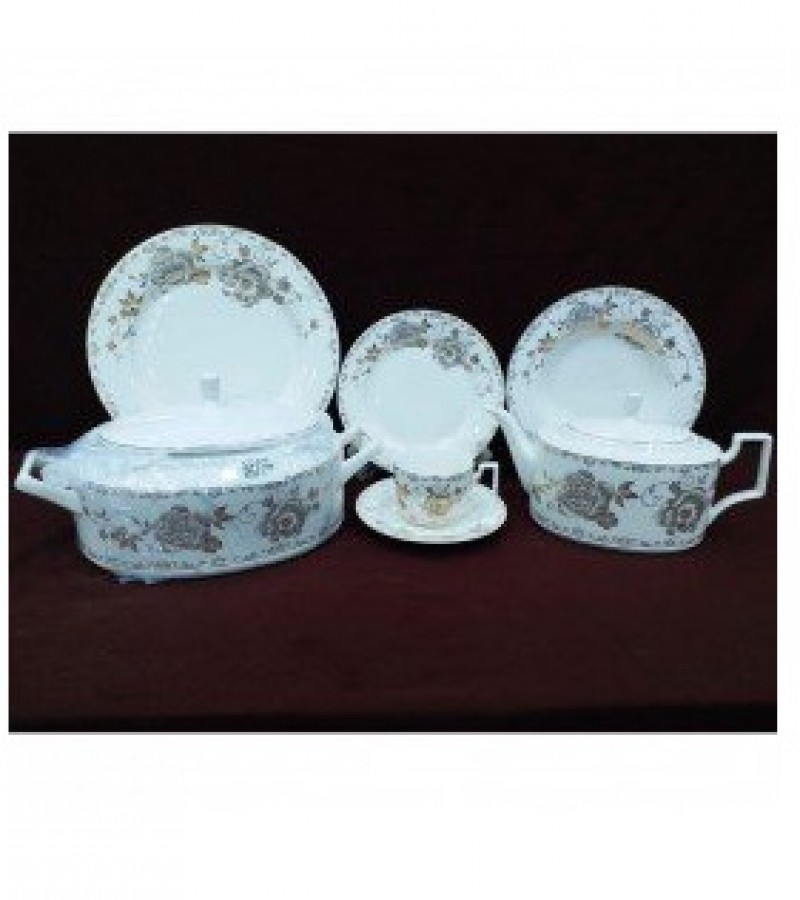 61 Piece Bone China Dinner Set - 8 Person Serving - 21KG
