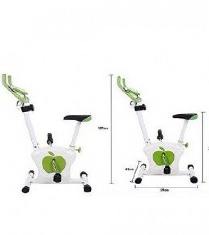 Apple Themed Bicycle For Weight Loss - Holds Weight UpTo 130kg - Digital Meter