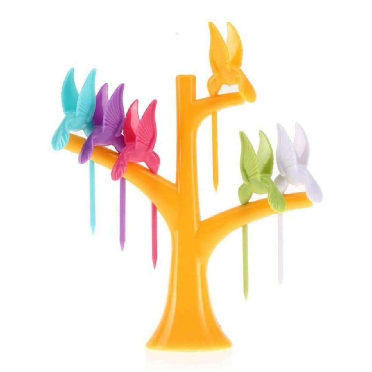 Birds Fruit Fork Set - Multi color