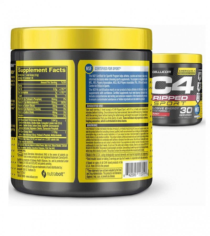 Cellucor C4 Ripped Sport Explosive Energy & Cutting Formula