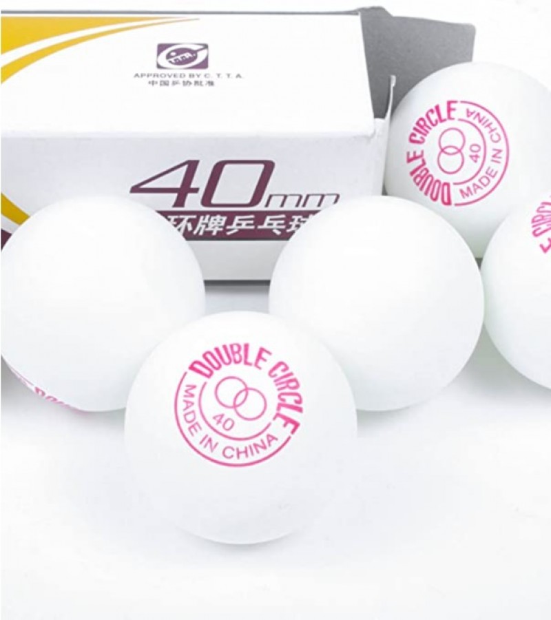 Double Circle Table Tennis Ball Ping Pong Ball 40mm - Pack of 6