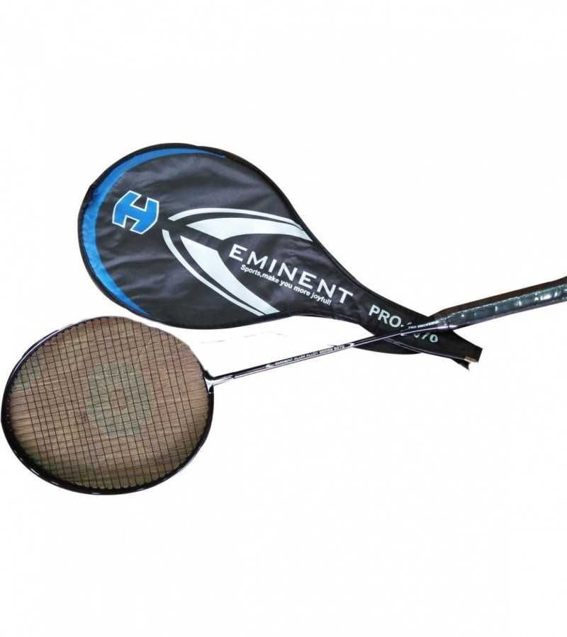Eminent Single Badminton Racket - Black