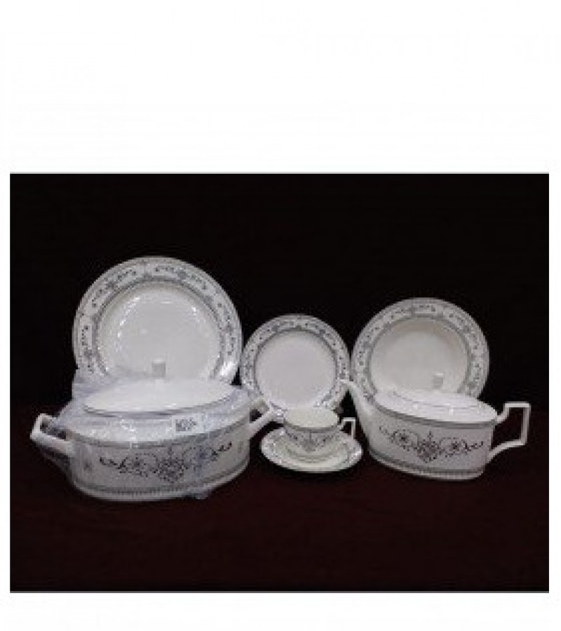 Fine Bone China Dinner Set - 61 Piece - 8 Person Serving - 21KG