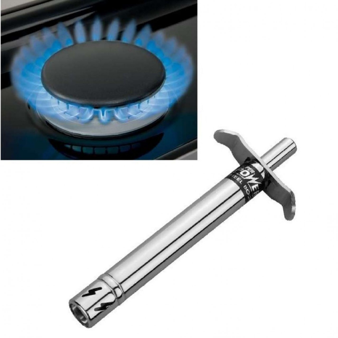 Kitchen Gas Lighter Stainless Steel Stone Lighter