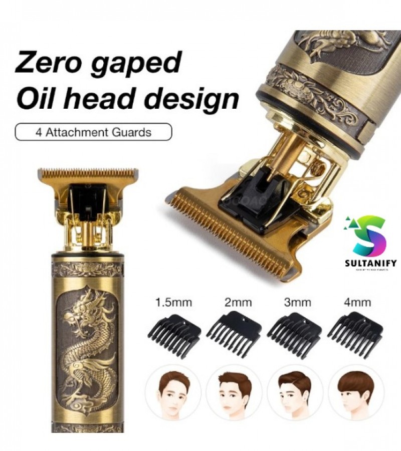 Professional Cordless T9 Trimmers for Men - Zero Gapped Hair Clipper and Beard Trimmer USB Charging