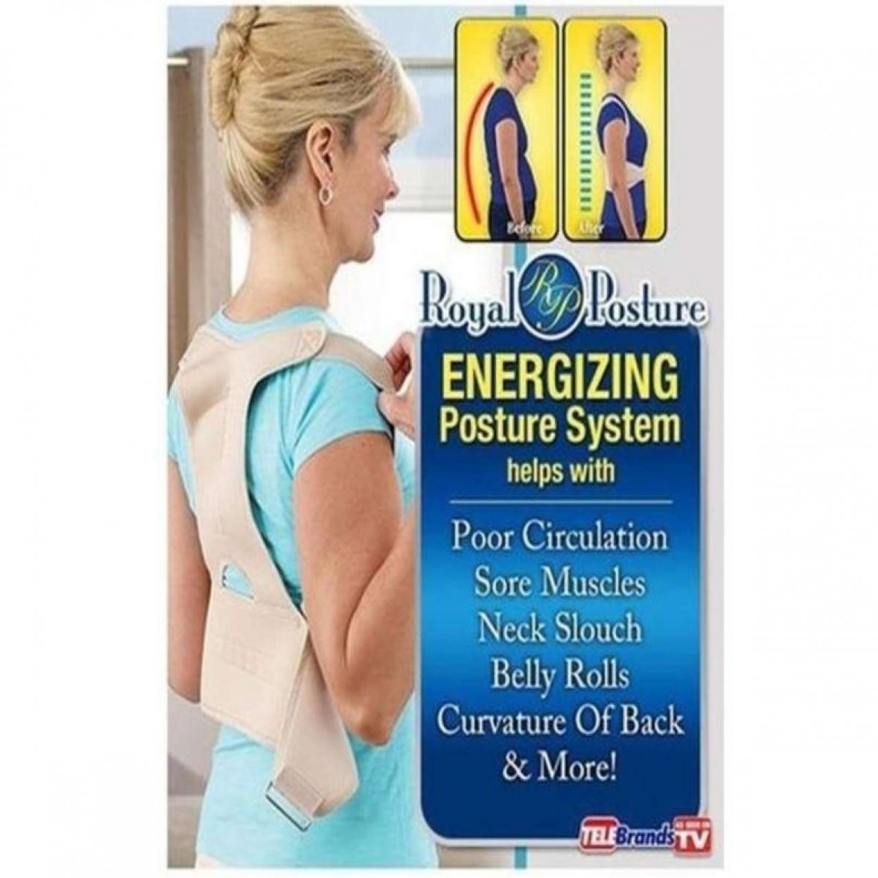 Royal Posture Align Support Spine Belt Back Correct Brace