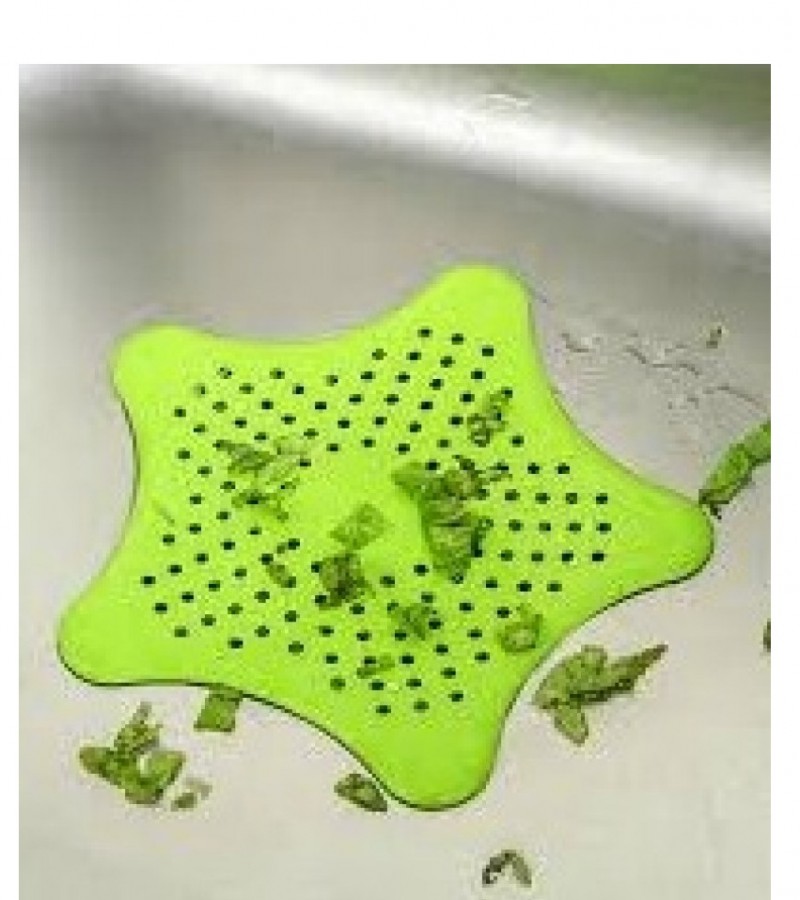Silicone Rubber Five-pointed Star Sink Drain Filter for Kitchen