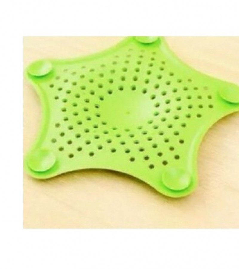Silicone Rubber Five-pointed Star Sink Drain Filter for Kitchen