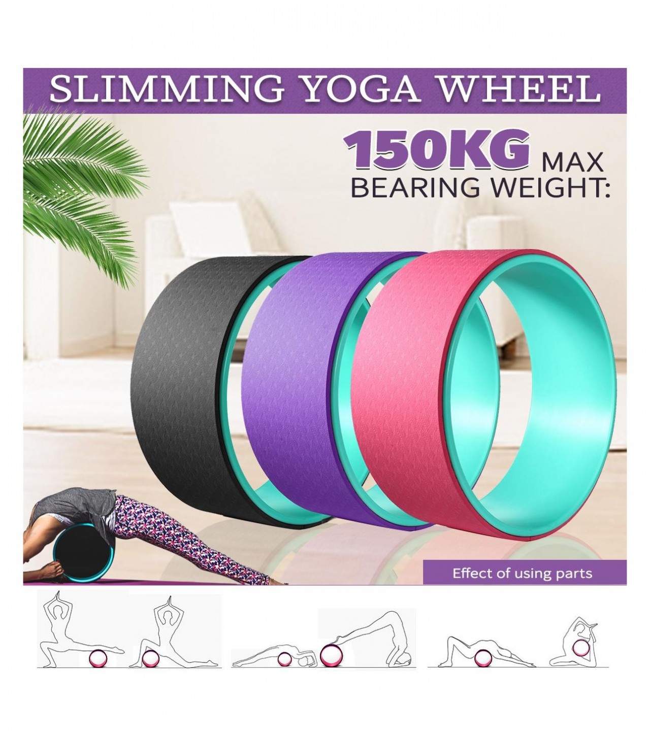 Slimming Yoga Wheel Muscle Fitness