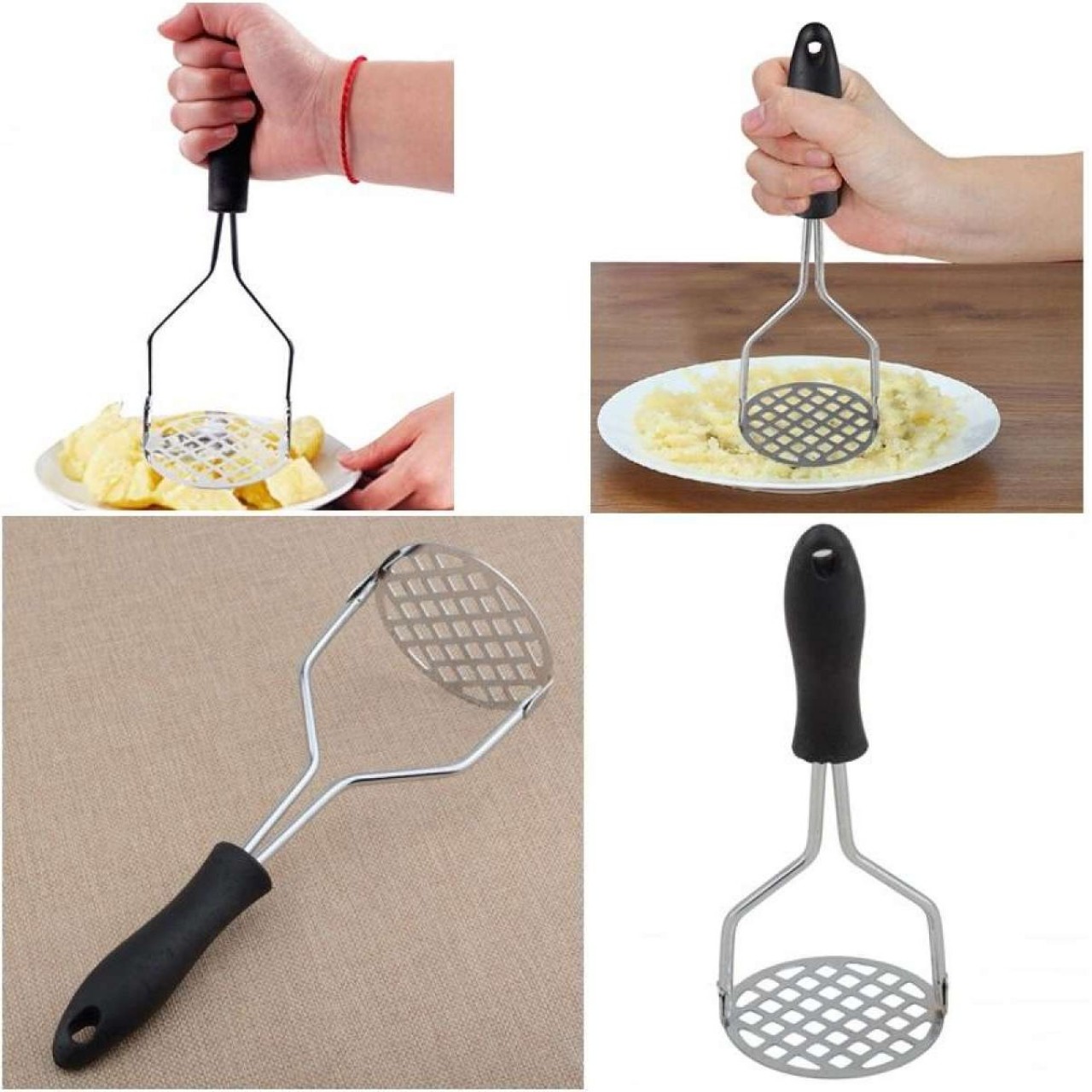 Potato Masher - Stainless Steel  - Vegetable & Fruit Masher