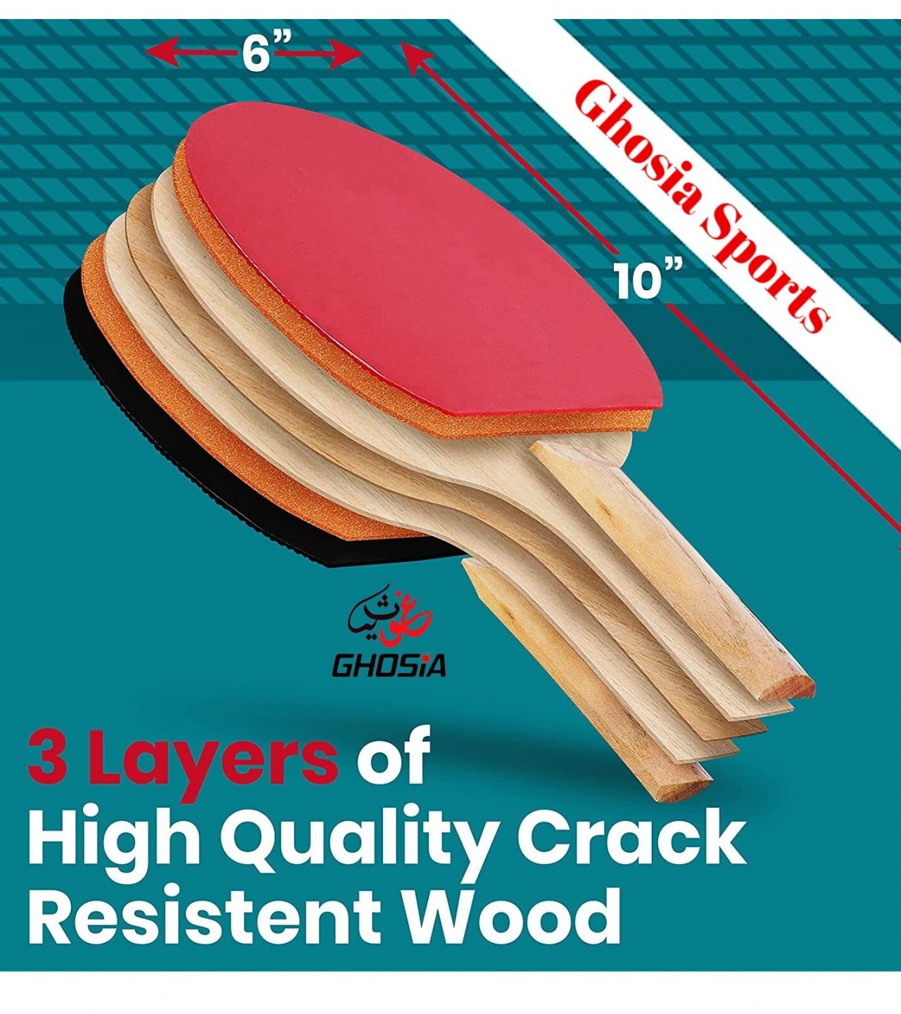 Professional Table Tennis Rackets and 3 Balls Set 8500D Sale price