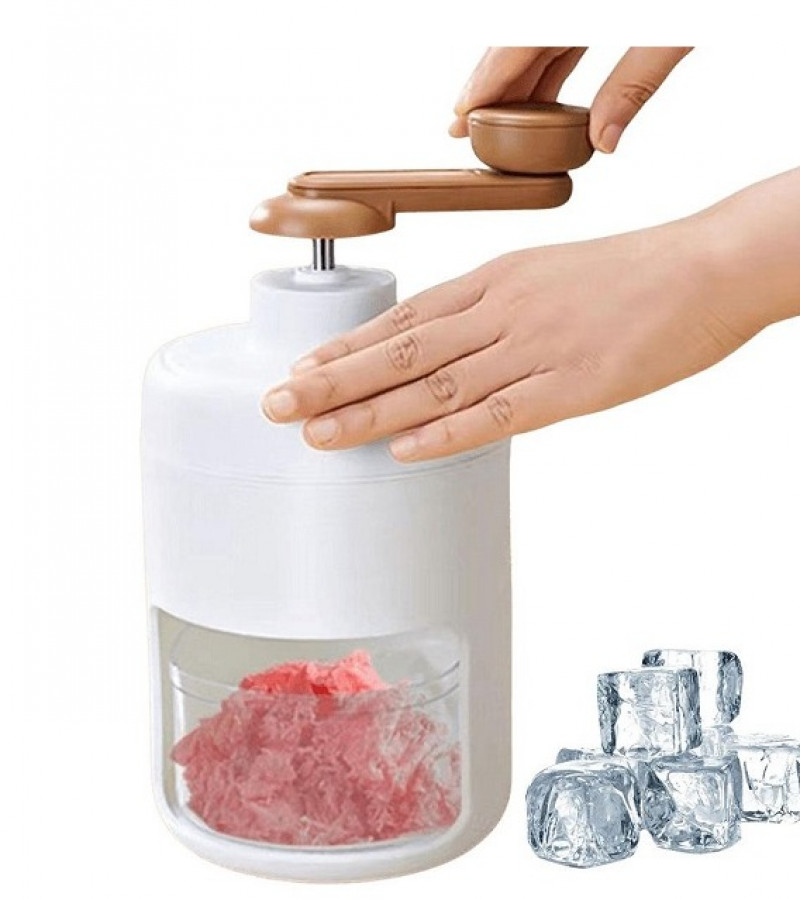 500ML Multifunction Snow Cones Maker Hand-operated Ice Shaver