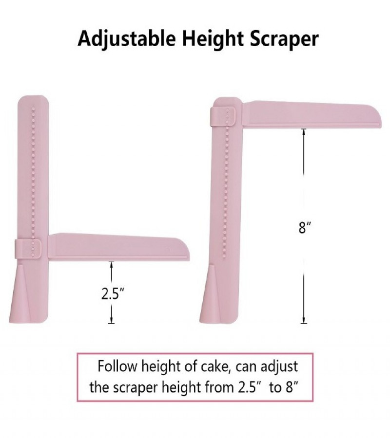 Adjustable Cake Scraper Smoother Fondant Decoration Polisher