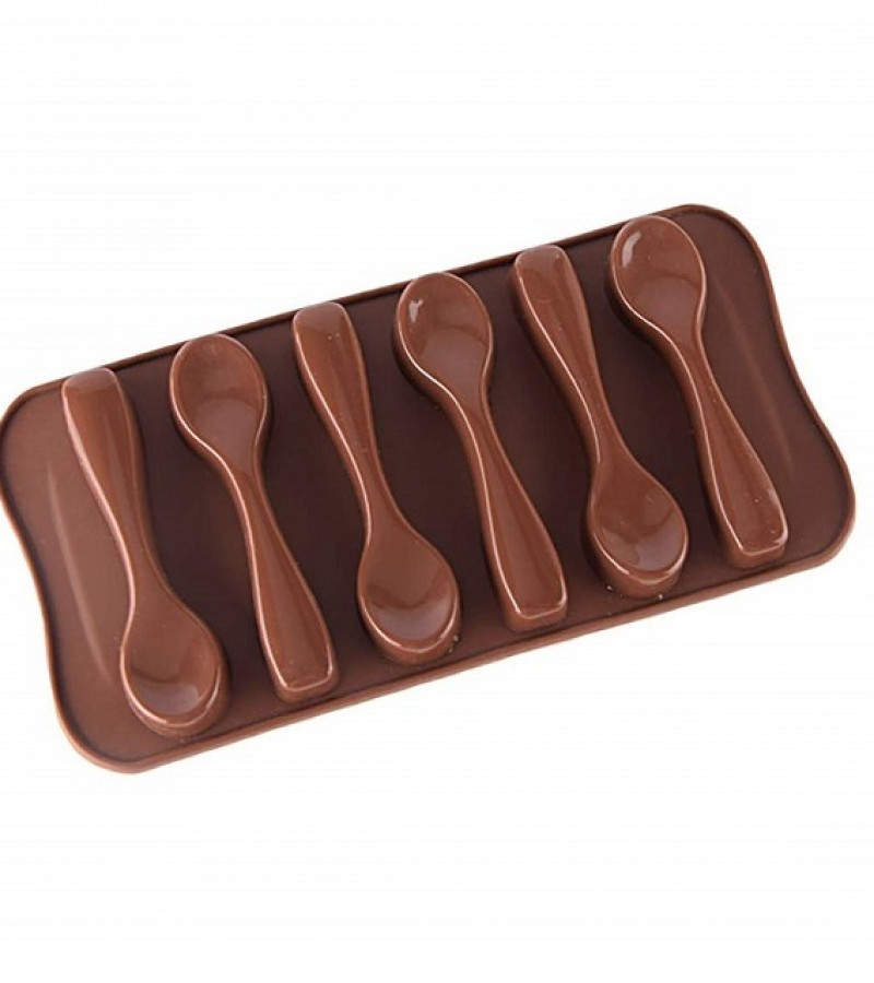 Chocolate Mold 6 Cavity Scoop Shaped Creative Jelly Mold