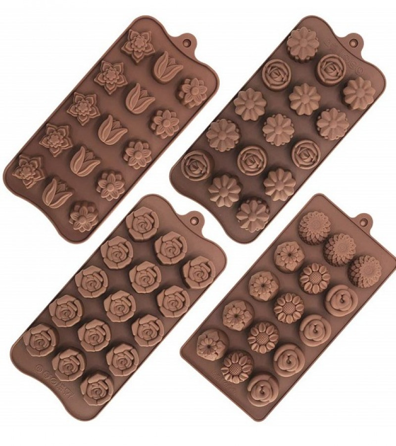 Flower Shape Silicone Molds Chocolate Candy Mold