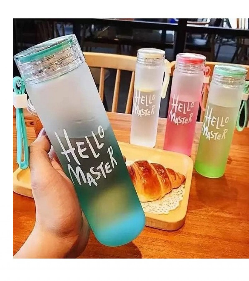 Hello Master Glass Water Bottle 480ml