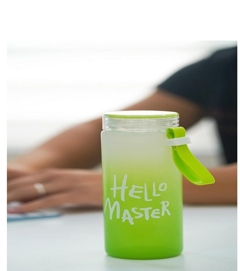 Hello Master Glass Water Bottle 480ml