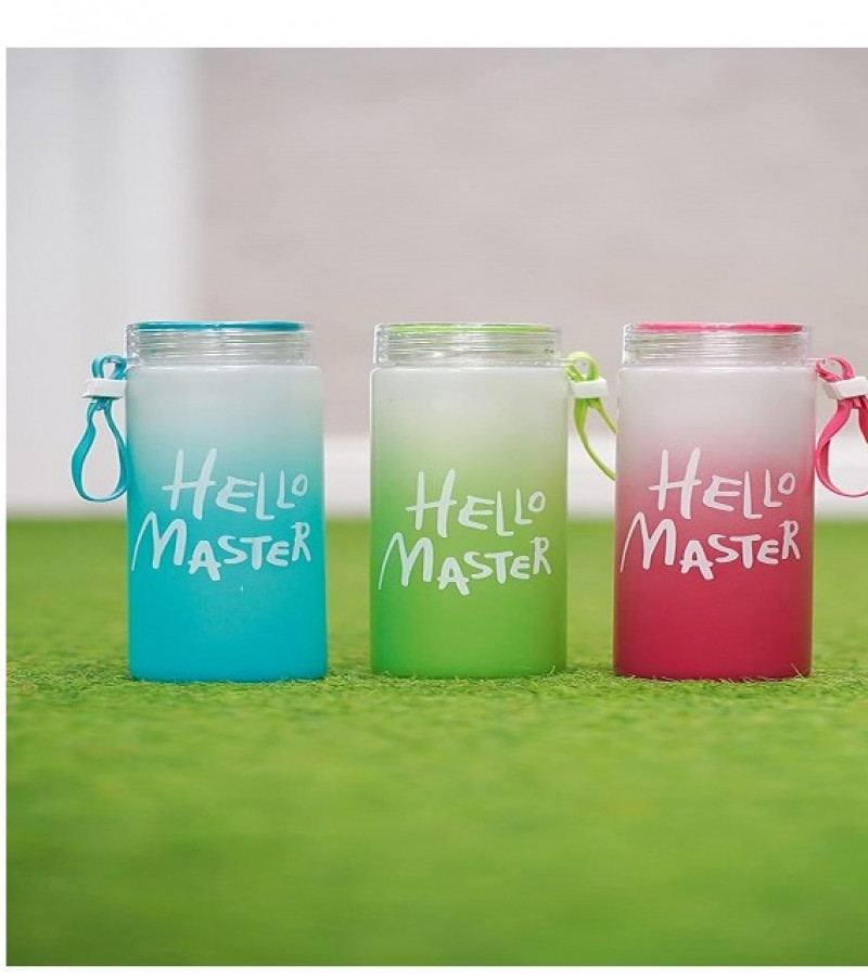 Hello Master Glass Water Bottle 480ml