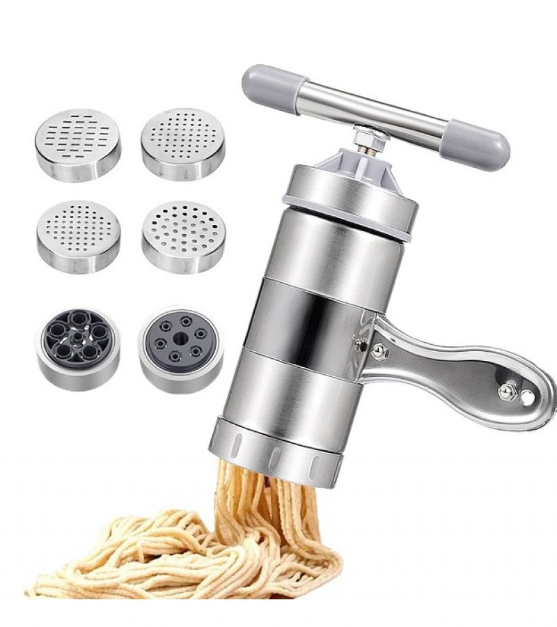 Noodle Maker Manual Press Machine Pasta Spaghetti Stainless Steel