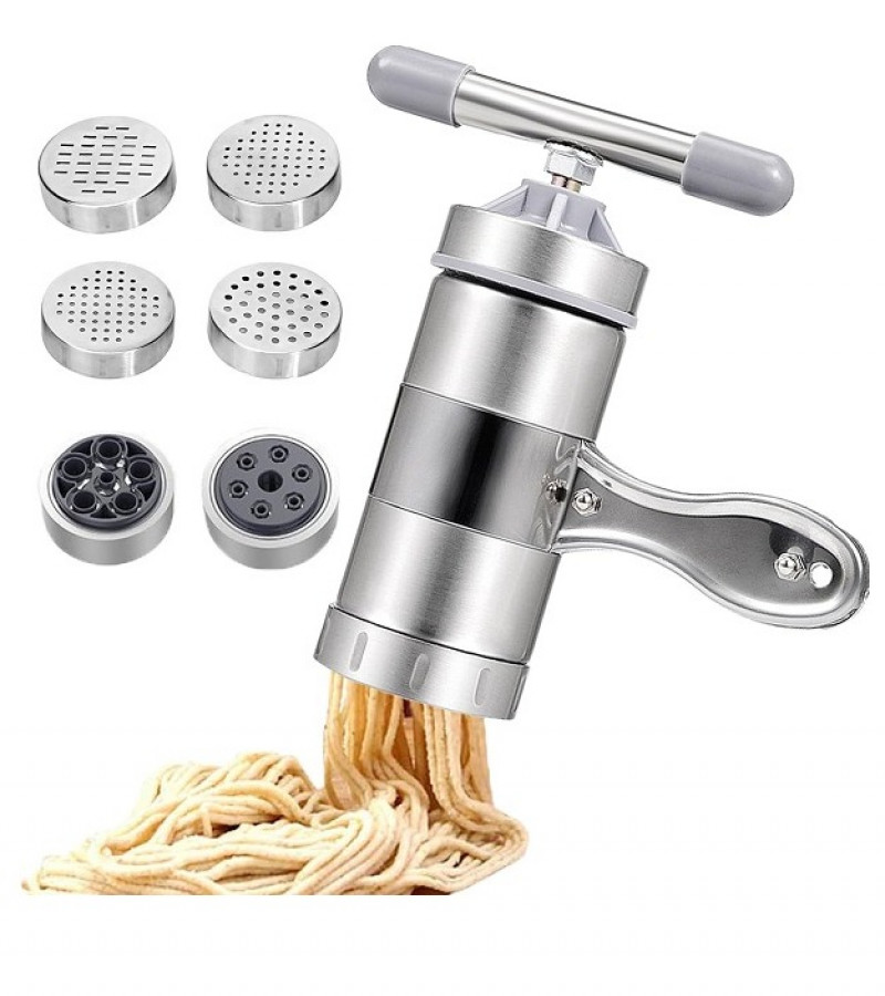 Noodle Maker Manual Press Machine Pasta Spaghetti Stainless Steel