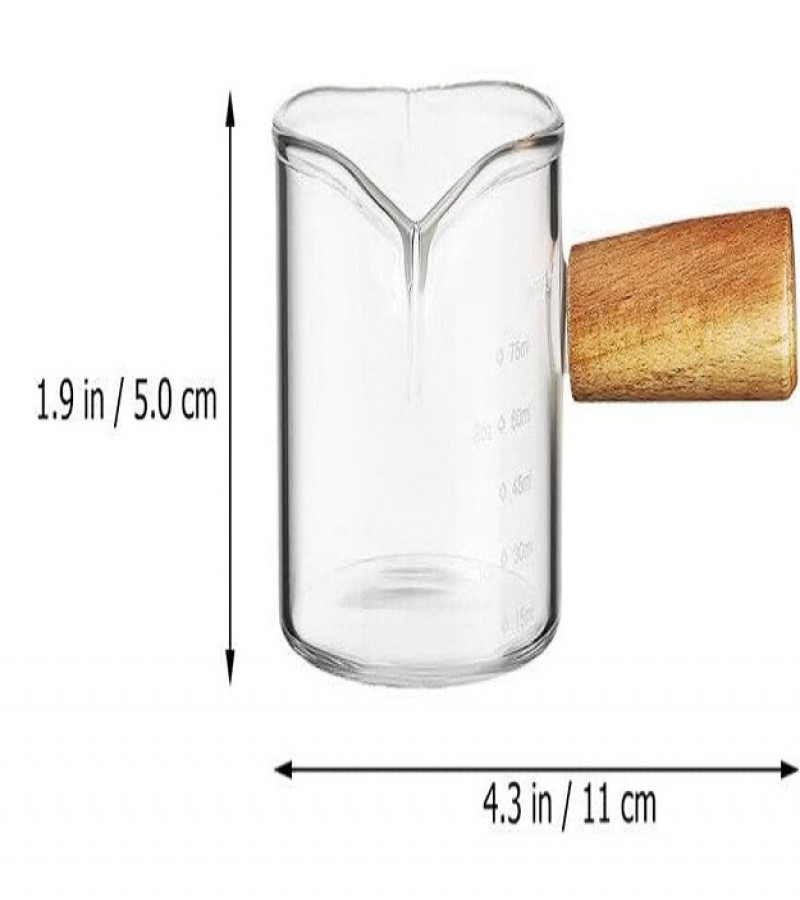 Shrink Coffee Cup Milk Glass Espresso Shot Cup Dispenser Syrup Pitcher Glass
