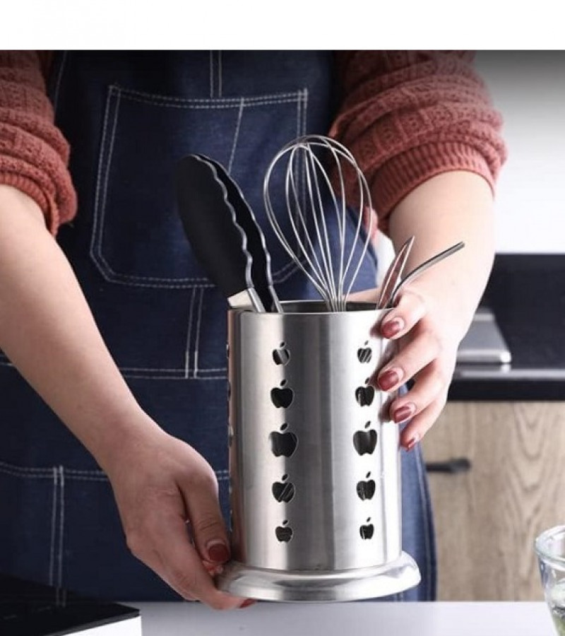 Stainless Steel Apple Holder Draining Organizer Spoon Drying Rack