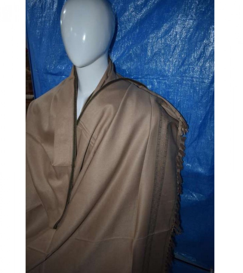 Pure Garm Shawl Golden Border And Used For All Gent's Age Winter Collection Skin Color