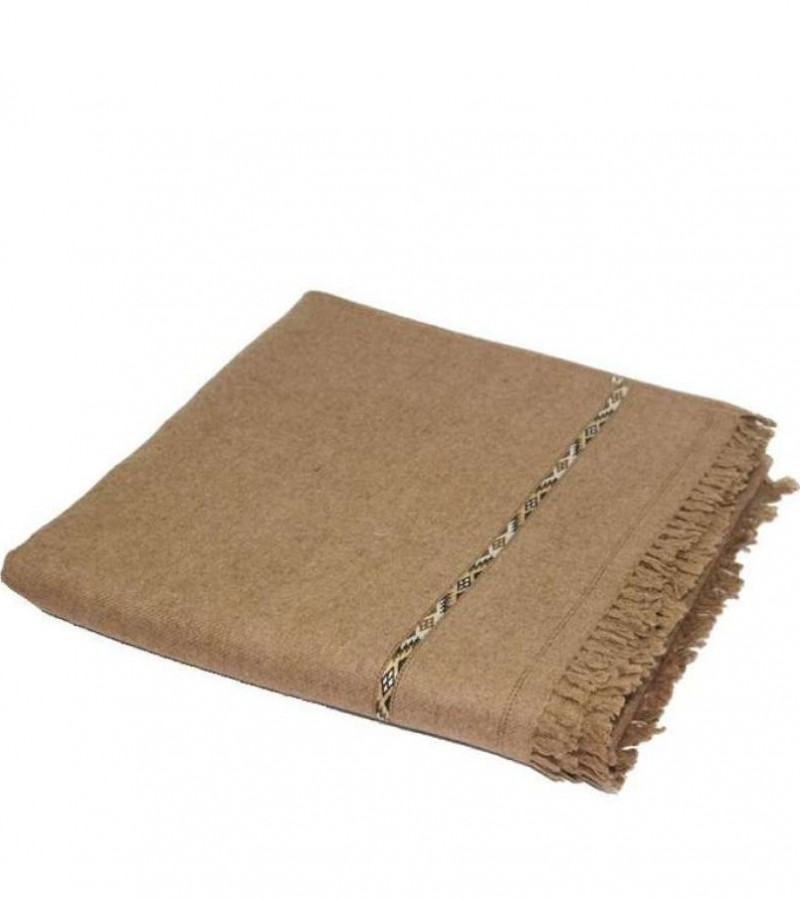 Pure woolen shawls(chaddar) for men - Brown