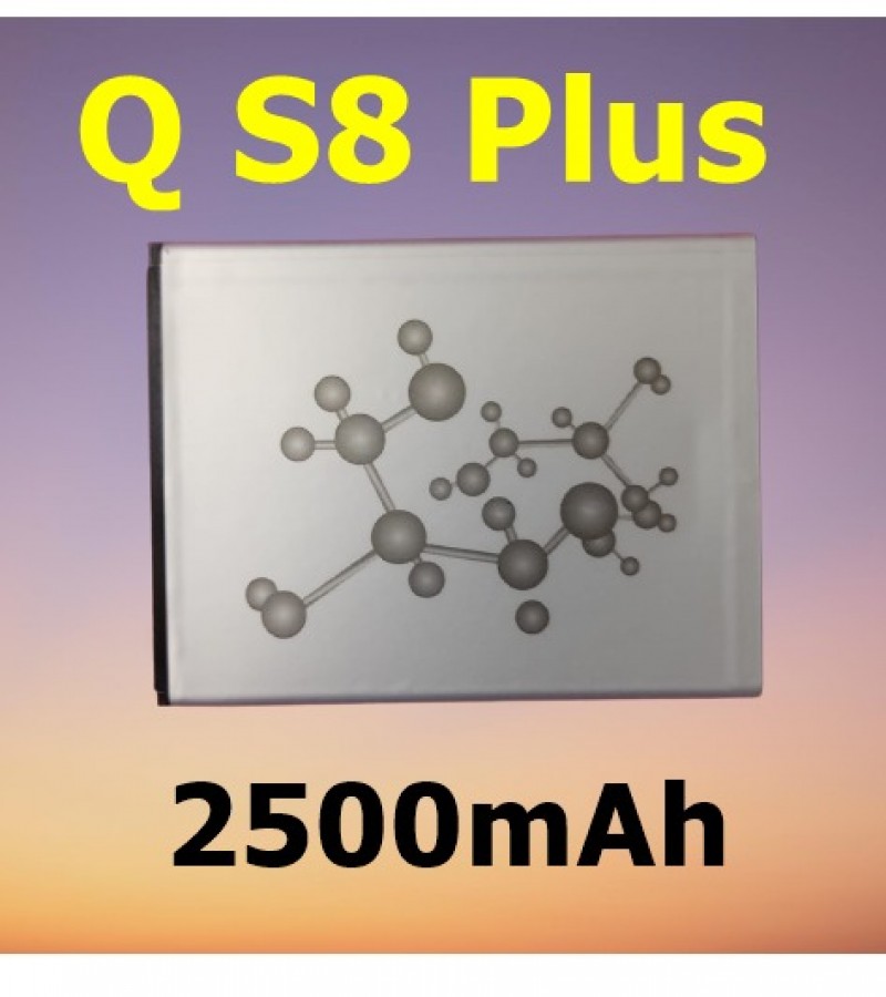 Q Mobile S8 Plus Battery Replacement With 2500mAh Capacity_Silver