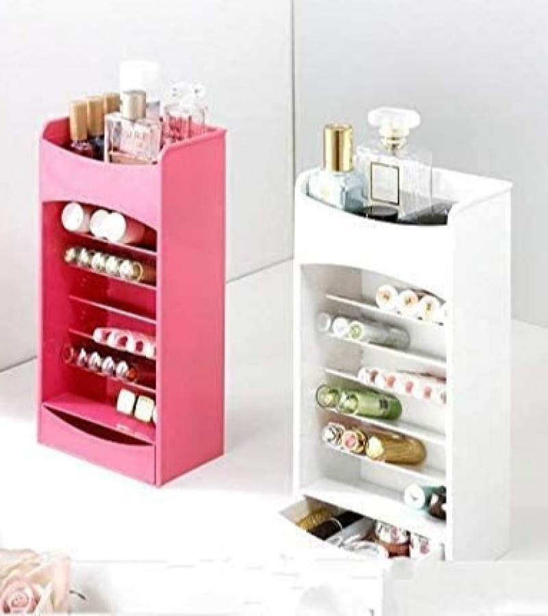 1Pcs Adjustable Cosmetic Storage Organizer with Multi Layer Rack Holder and a Drawer