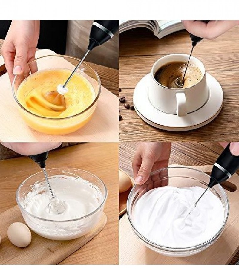 3 Modes USB Speed Adjustable Electric Milk Frother Coffee and Egg Beater