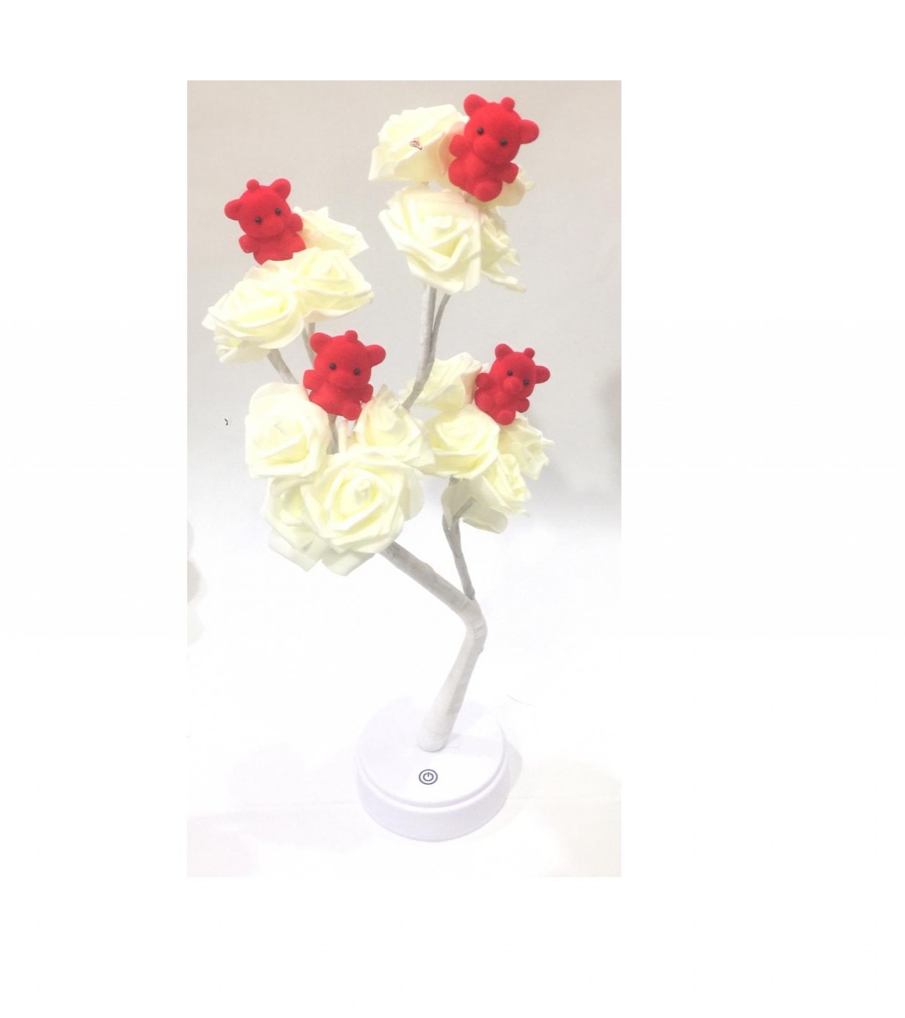 Bear Flower Lamp Tree Shape USB Port and Battery Powered Decorative Night Light