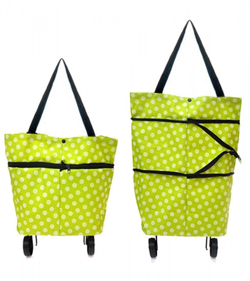 Foldable Multi-Function Trolley Bag Reusable Grocery Bags with Wheels - Multi