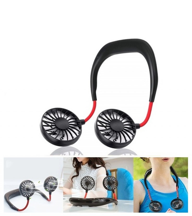 Good Quality USB Portable Neck Fan Hanging Charging Mini Portable Sports Fans 7 gears with Aroma