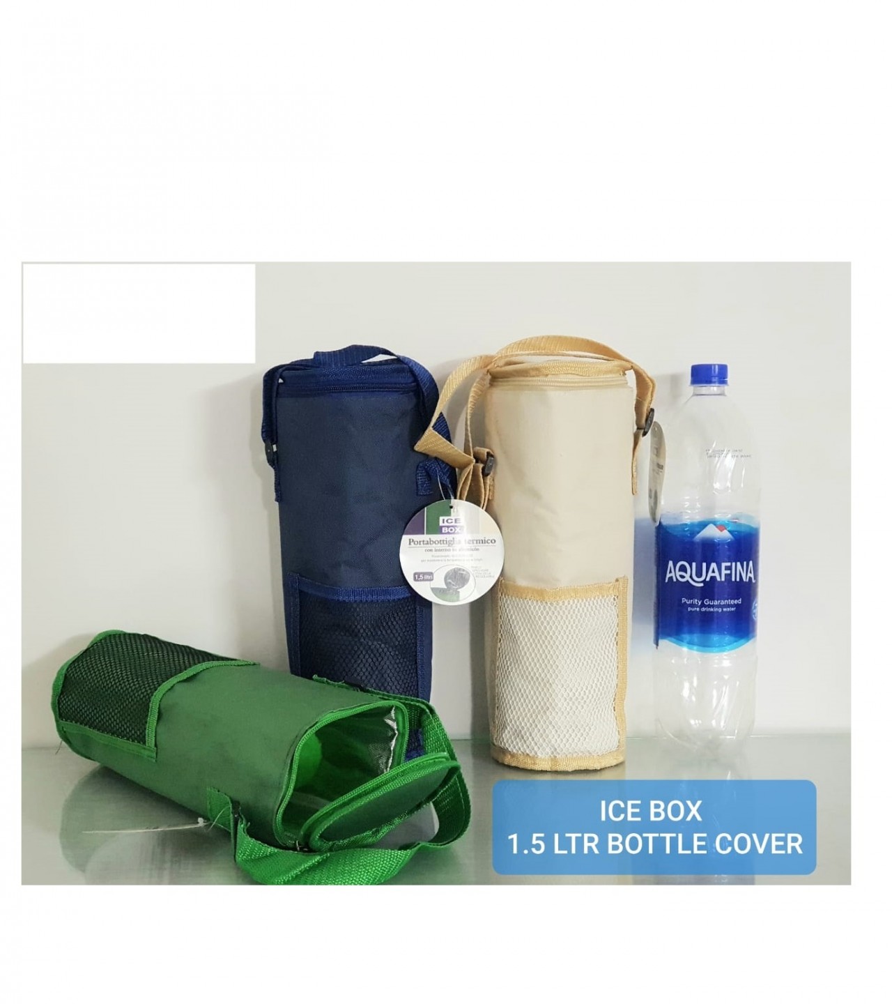Insulated 1.5 Liter Bottle Cover Bag Ice Bag for Bottle - Multi