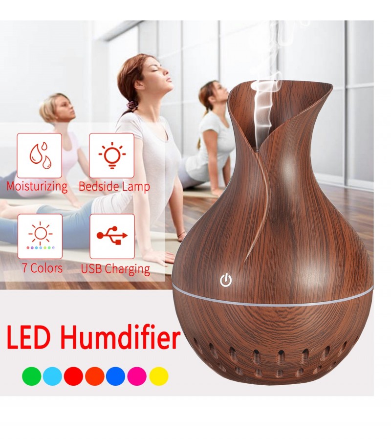 Mini Aroma Humidifier Air Freshener 100ML - Dark Brown