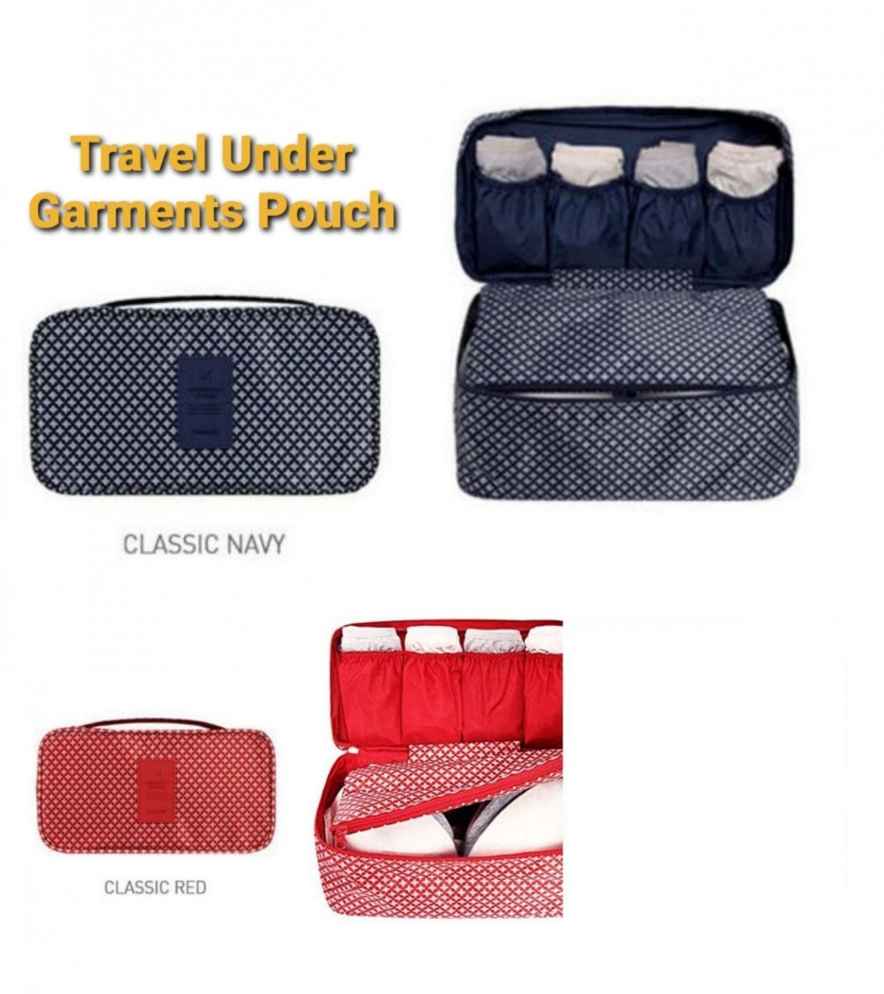 Portable Pouch Bag Storage Organizer Travel Bag Ladies - Multi