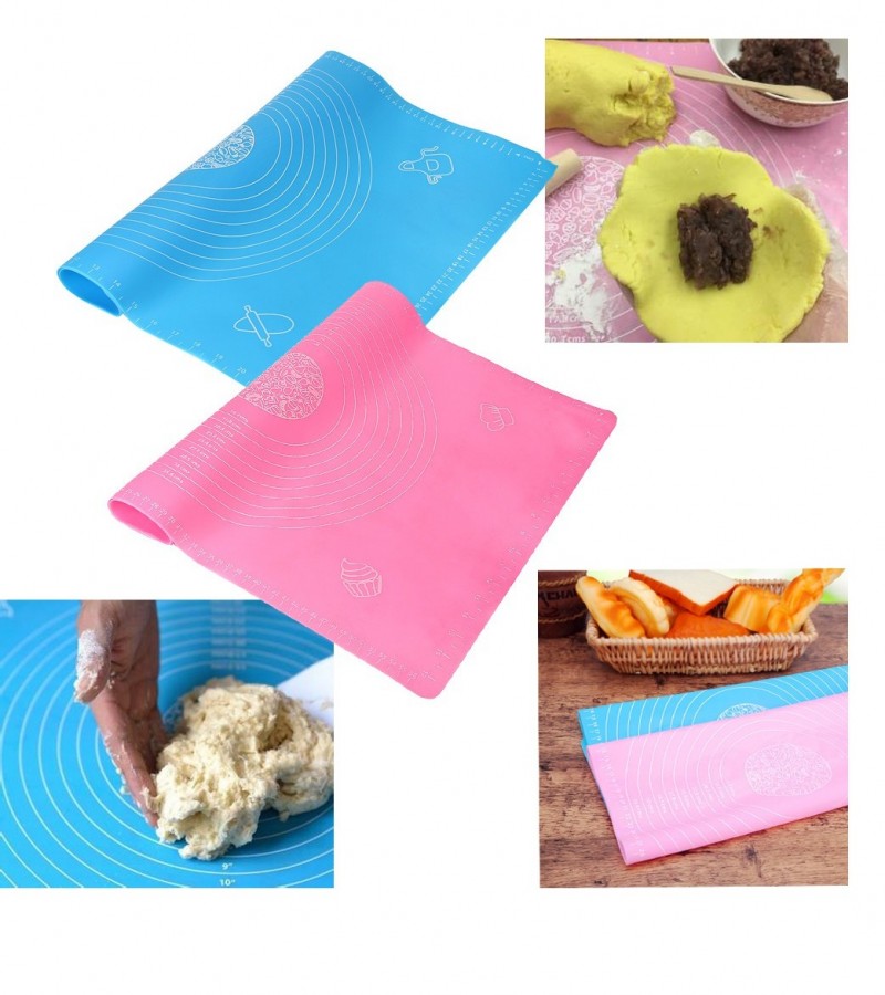 Silicone Baking Mat for Pastry & Roti Rolling Extra Large - Size 27.25*27.50inch