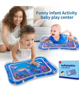 Inflatable Tummy Time Mat Premium Baby Water Play Mat for Toddlers