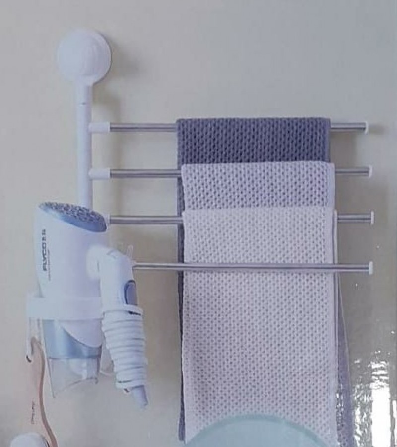 Towel Rack for bathroom Shower room Suction cup Rotating Rack Bathroom Upgrade Version