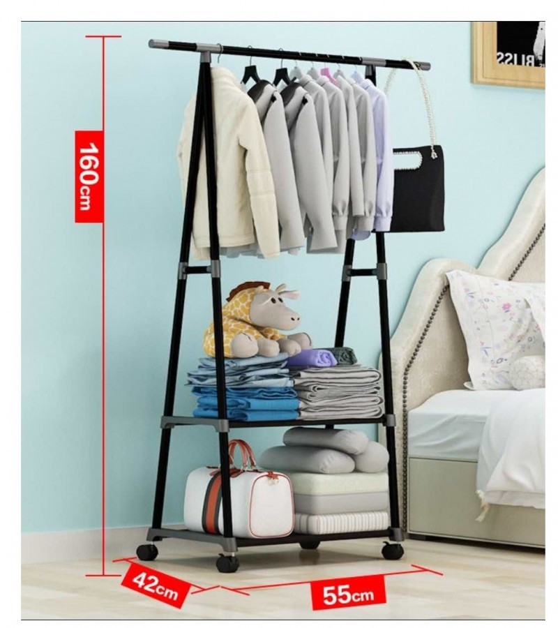 Triangle Stand Cloth Rack With Out Wheels