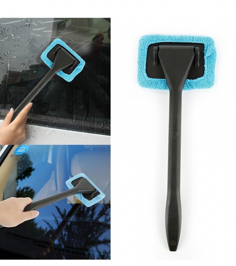 Windshield Easy Cleaner Car Auto Wiper Cleaner with Microfiber Cloth Handle Cleaning Tool