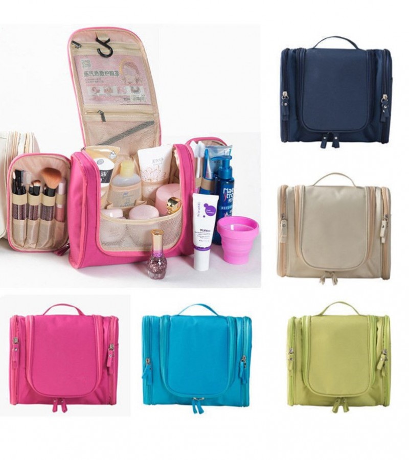 Women Zipper Cosmetic Makeup Bag Organizer Toiletry Bag Sifa Storage Travel Pouch