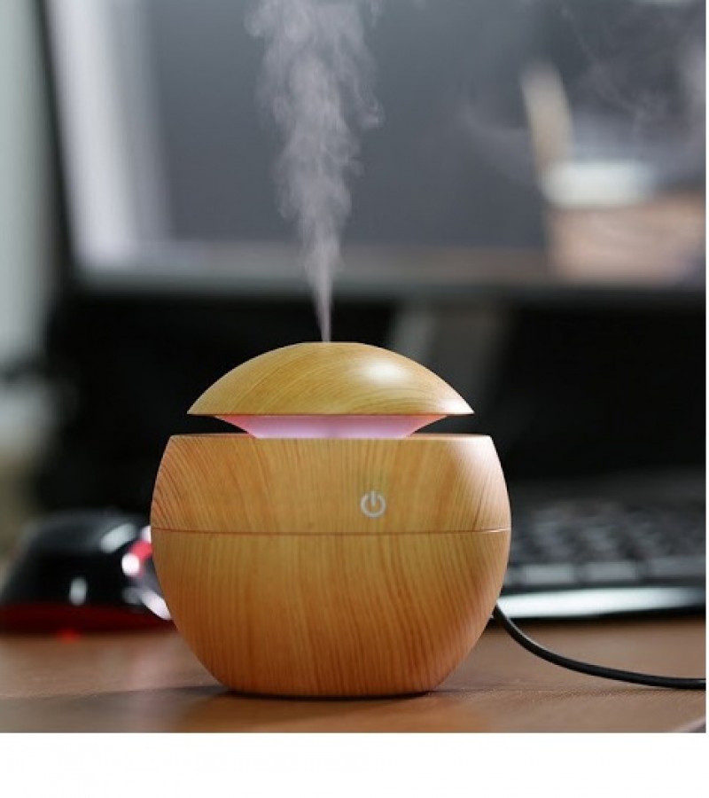 Wood Aromatherapy Essential Oil Aroma Diffuser 40ML- Wooden Color