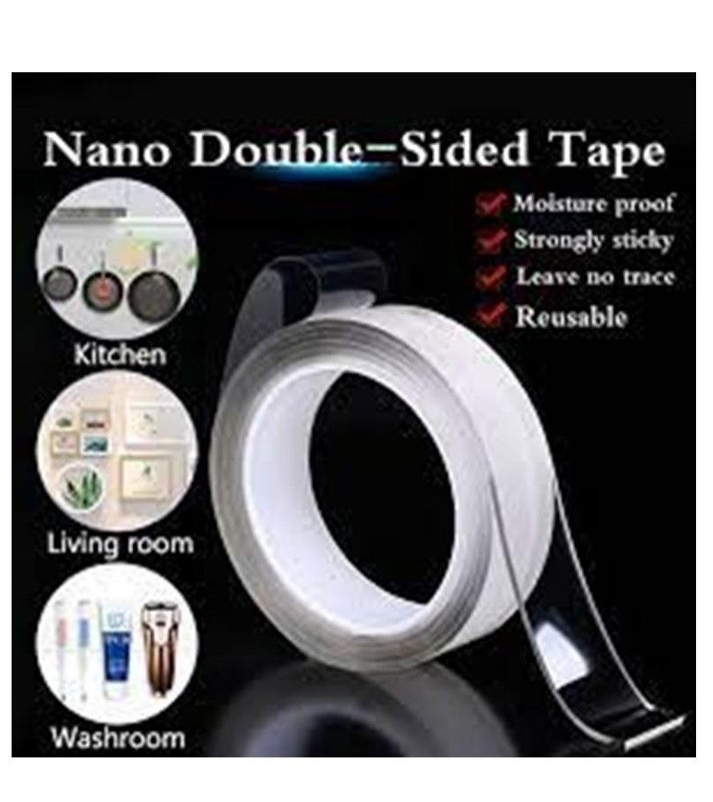 Washable Transparent Reusable Double-Sided Grip Tape 2.5M