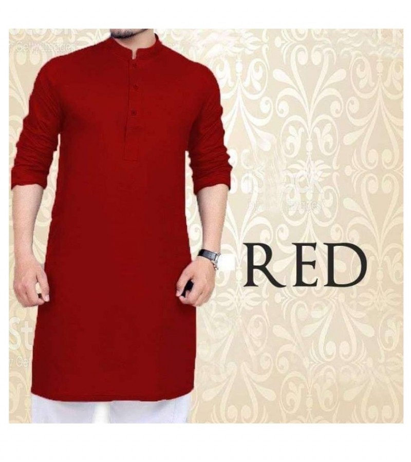 Red kurta Washing Wear