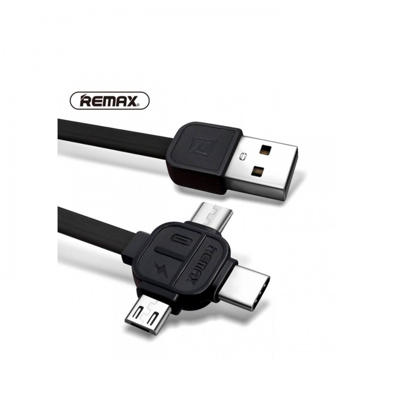 Remax 3 in 1 Lesu Charging Data Cable - iPhone, Micro & Type-C