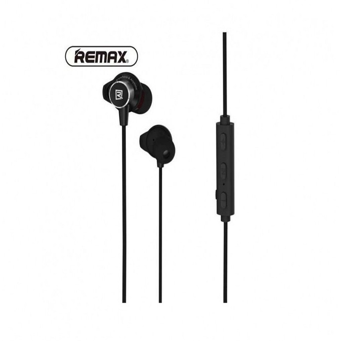 Remax RB-S7 Magnetic Neckband Sports Bluetooth Earphones - Black