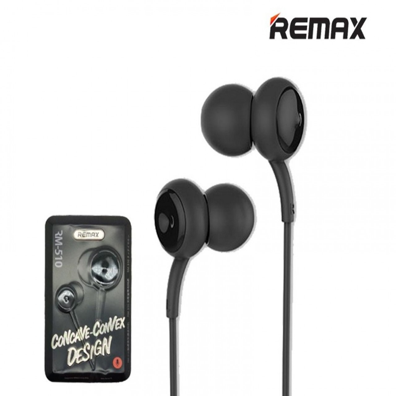 Remax RM-510 Concave Convex Design Earphone - Sale price - Buy online ...