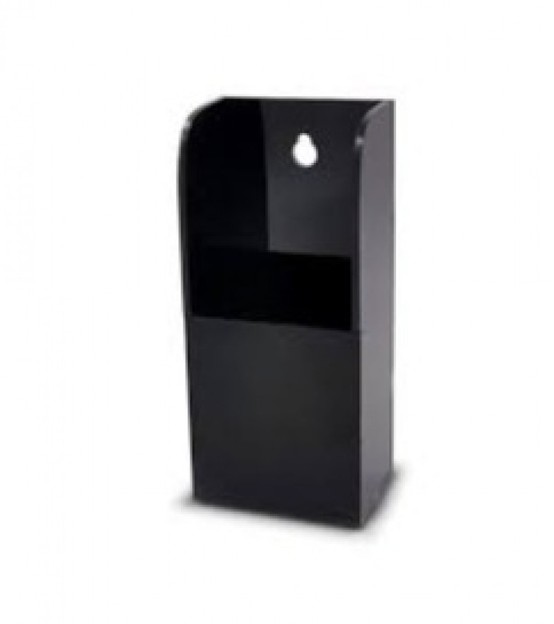 Remote Control Holder Wall Mount Media Organizer Box 3T Acrylic Plastic Black code (0200)